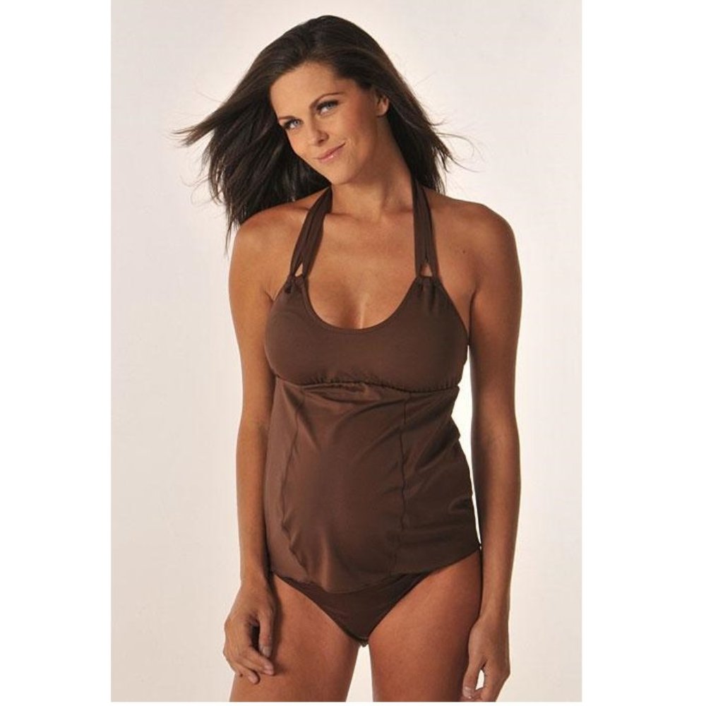 NWT Maternity Swimsuit L 2pc Tankini NWT Prego